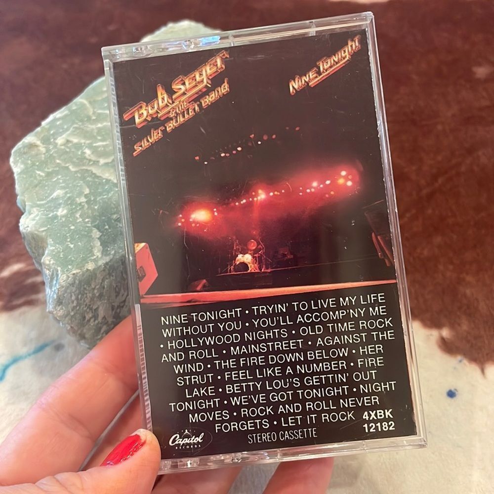 Cassette Bob Seger and the Silver bullet band nine tonight EUC